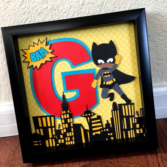 Personalized Batman Superhero Frame Custom Room Art Nursery Decor Il 570xn