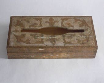 Vintage Gold Gilt Florentine Tissue Box