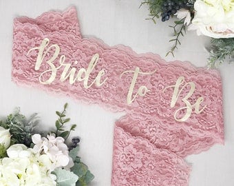 Lace Sash - Bride To Be Sash - Bachelorette Sash - Bachelorette Party - Bachelorette Party Sash - Bridesmaid Sash - Bride Gift -