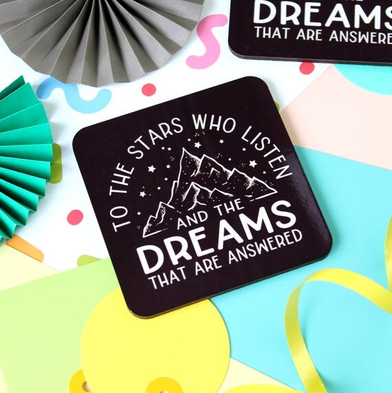 A Court of Mist and Fury Quote Coaster. The Night Court. Prythian. Feyre. Rhysand Quote. Bookworm. ACOMAF. ACOWAR. ACOTAR. Sarah J Maas.