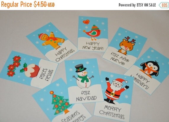 ON SALE NOW Let it Snow Christmas New Year gift tags and cards - Text Editable by you - pdf printable Diy craft - Instant Download Il_570xn