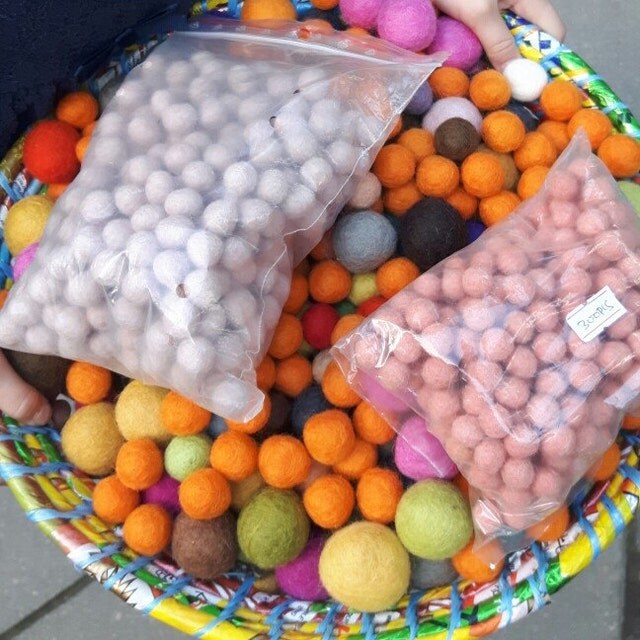 WHOLESALE FELT BALLS BEADS by FELTSUPPLIER on Etsy
