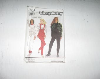 Simplicity Pattern 7014 Sherry Holt Fitted Jumpsuit, Bodysuit, And Bolero Jacket Sizes 10,12,14 and 16 Great For Dance Or Exercise