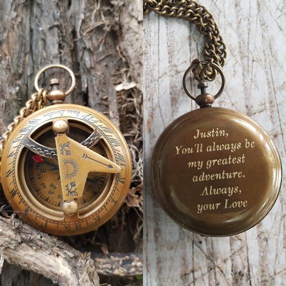 engraved compass personalized working compass compass