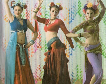 The Dance Studio BELLY DANCER COSTUMES Simplicity Pattern 3832 Misses 6 8 10 12