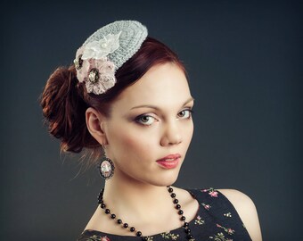 Fascinator, fascinator, mini beret, Shabby chic
