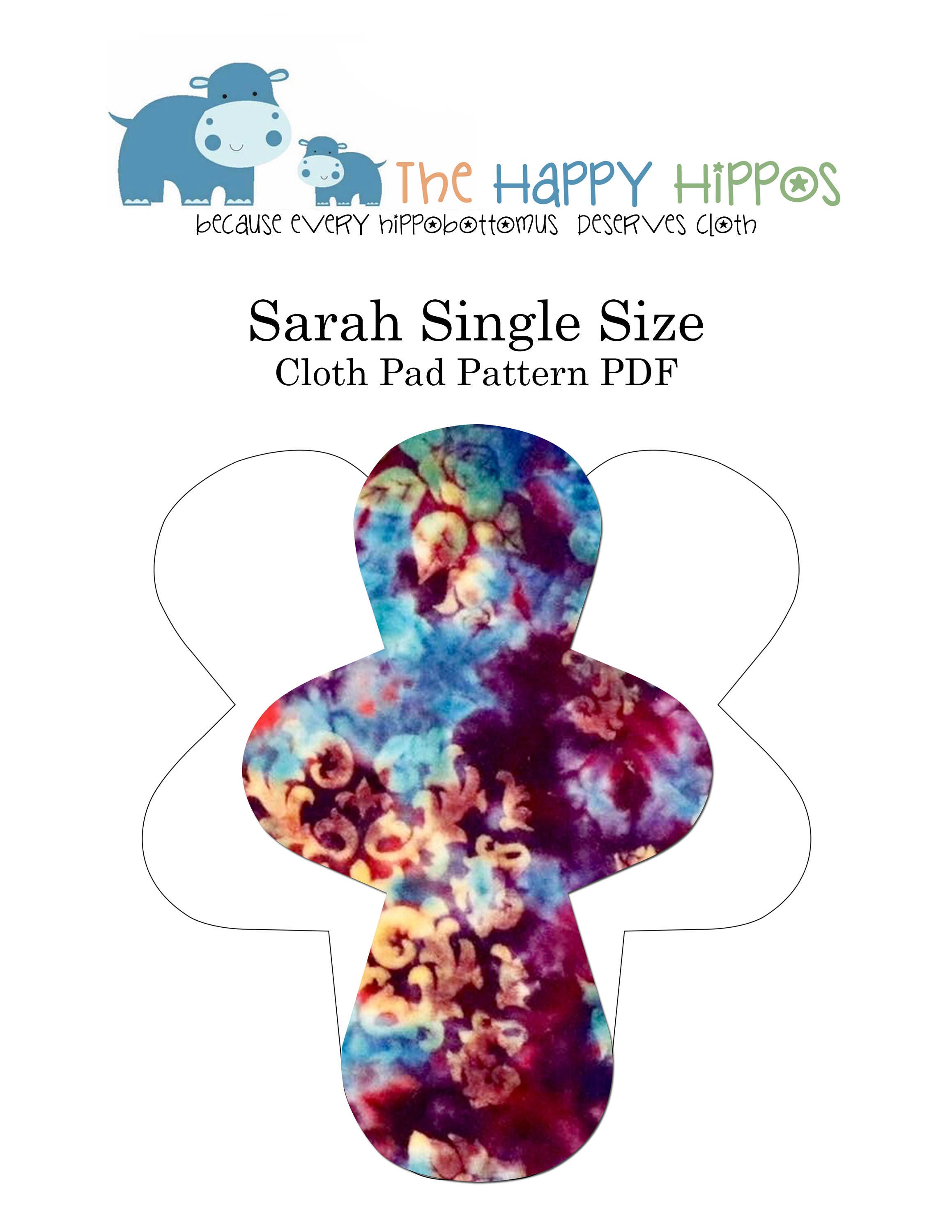 The Happy Hippos Cloth Diaper and Cloth Pad by TheHappyHippos The Happy Hippos Cloth Diaper and Cloth Pad by TheHappyHippos