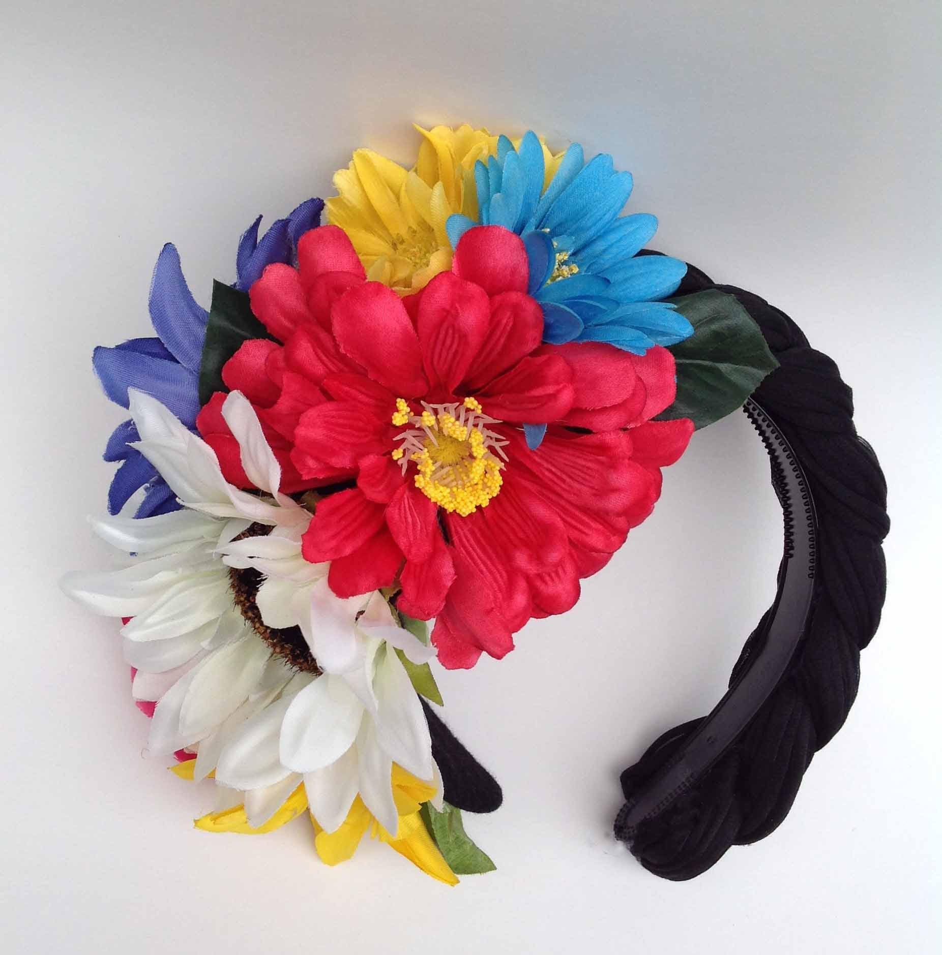 Mexican braided Headband. Mexican wedding headpiece. Mexican