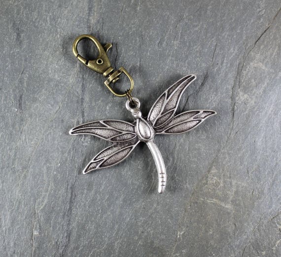 Dragonfly purse charm or key chain ~ Outlander Inspired