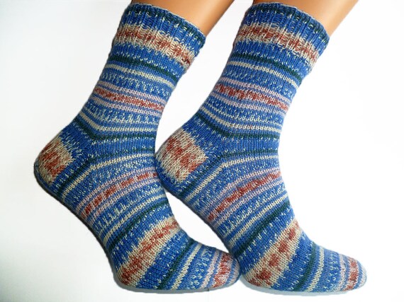 Knitted Socks Hand Knit Mens Socks Knit Leg Warmers Mens
