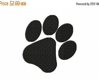 50% OFF - Paw Print Machine Embroidery Design Multiple Formats Available - Instant Download