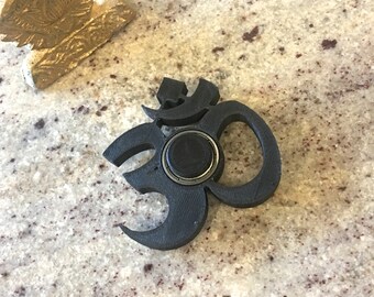 sale OM SPINNER aum black spinner hand spinner yoga toy hippie toy adult desk toy