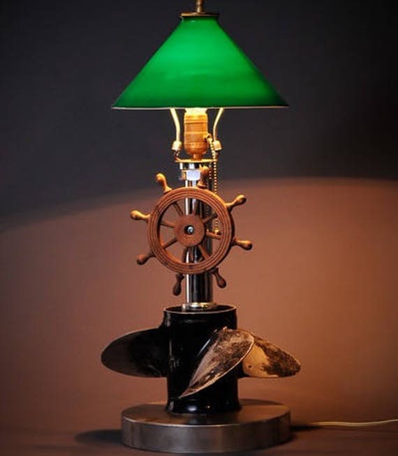 Marine propeller ship / boat wheel lamp / light repurposed.