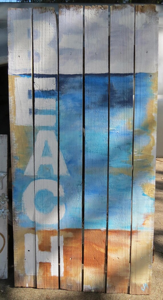 Acrylic paint on wood fencing