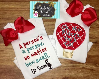 Dr. Seuss Shirt - A person's a person no matter how small - Dr. Seuss Week Shirt