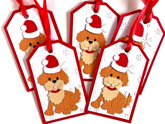 Dog Christmas Tags Christmas Gift Tags Holiday Tags Holiday