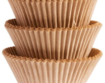 75 Ct Natural Kraft Paper Baking Cups - Cupcake Liners - Standard 2 Inch Regular Cupcake Size - Natural Rustic Look Great For Thanksgving!