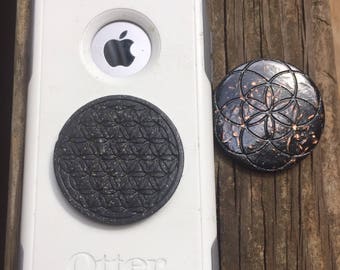 Orgonite® Orgone Cell phone - EMF Protection- Shungite, Quartz, Nuummite, Copper, Sacred Geometry, Charged in the TOTAL ECLIPSE