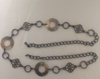 SALE! 10.00 off. OOAK eyeglass jewelry. Extra long 42 in long.