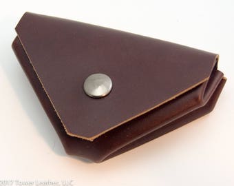 Hermes Le 24 Style Coin Wallet in Burgundy - Horween Leather