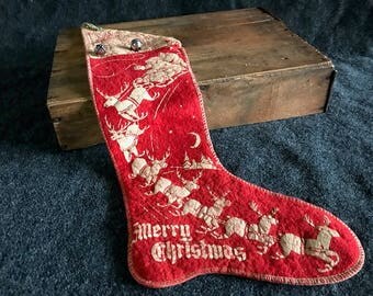 Antique Christmas stocking