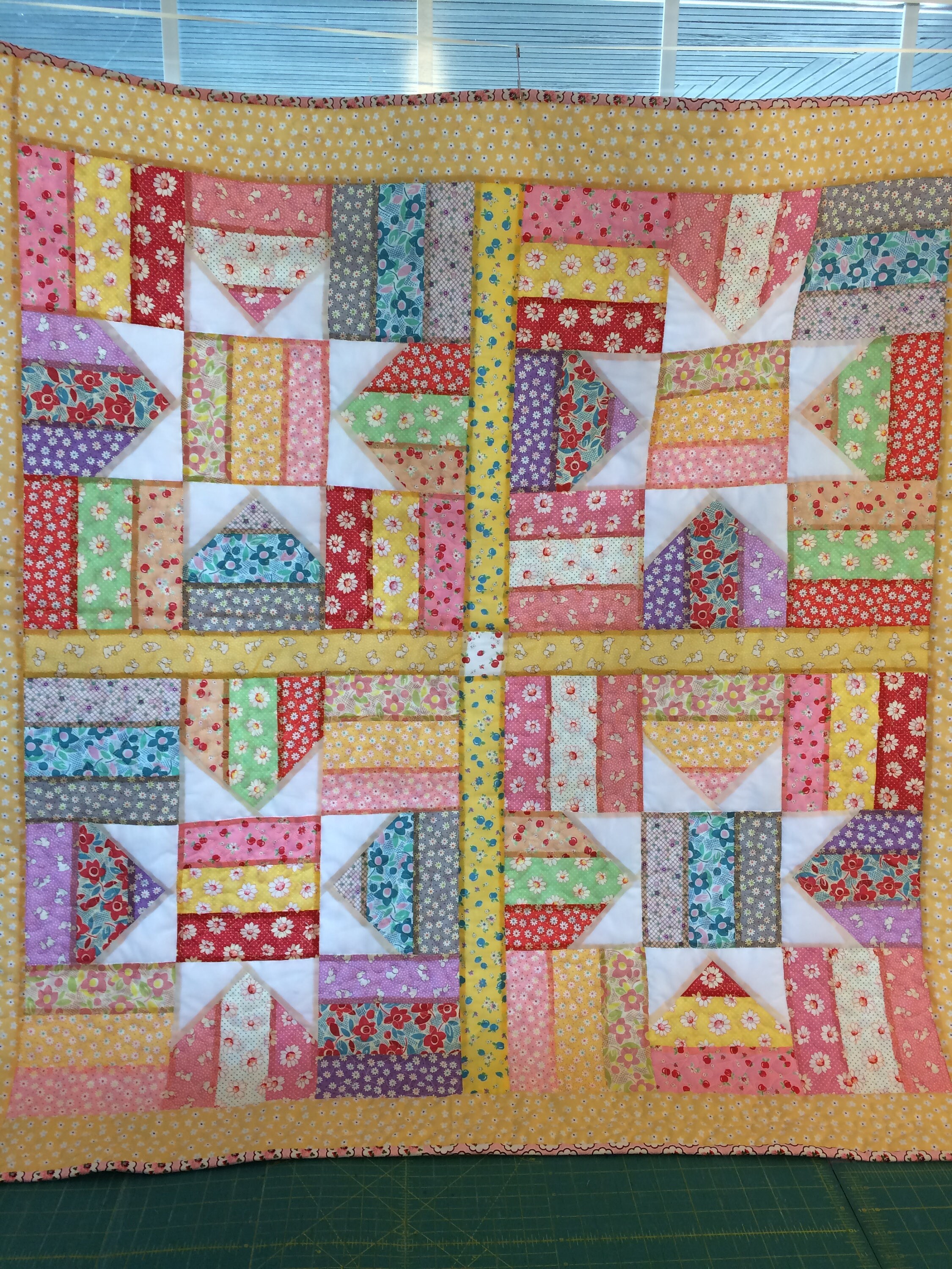 Fence Rail Star Quilt Missouri Star Quilt Co baby Girl