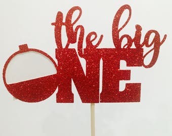The big One Cake topper, 1 cake topper, birthday topper, 1st birthday topper, One birthday cake topper, bobber cake topper