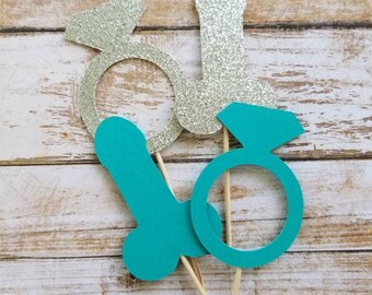 Penis Cupcake Toppers... Bachelorette Party... Bridal Shower..