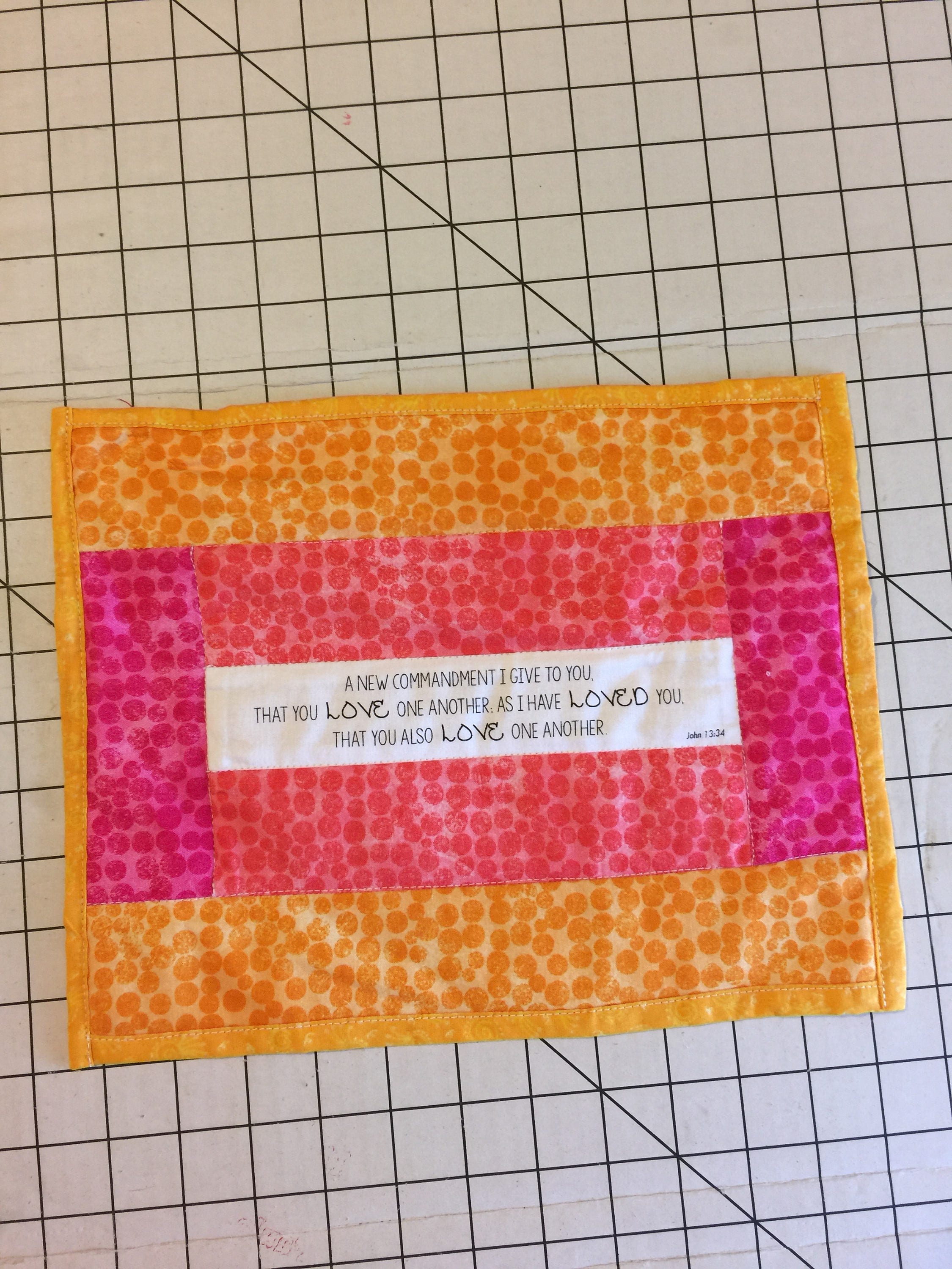 Mug Rug Inspirational Quote Devotional Quote Personal