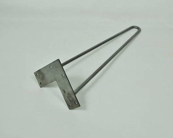 12" - 17" Modern steel Hairpin legs, 3/8" rod