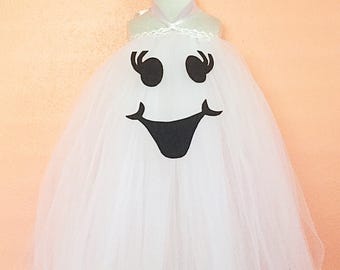 Ghost tutu, ghost costume, ghost tutu costume, friendly ghost tutu dress, ghost dress, Halloween costume