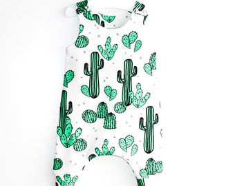 Baby Romper, Romper, Toddler Romper, Organic Cotton, Cactus, Newborn Romper, Girl Romper, Boy Romper, Organic Baby Clothes, Hipster baby