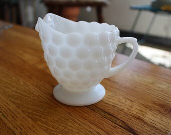 Anchor Hocking Milk Glass Bubble Creamer