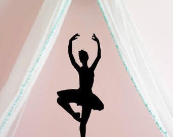 Ballerina Wall Decal - Ballet Wall Decal - Ballet Sticker- Wall Decor - Dance Wall Decor