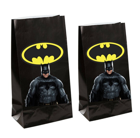Dc Batman Party gift Favor Bags Batman Birthday Party