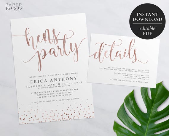 Hens Night Invitations Free Downloads 5