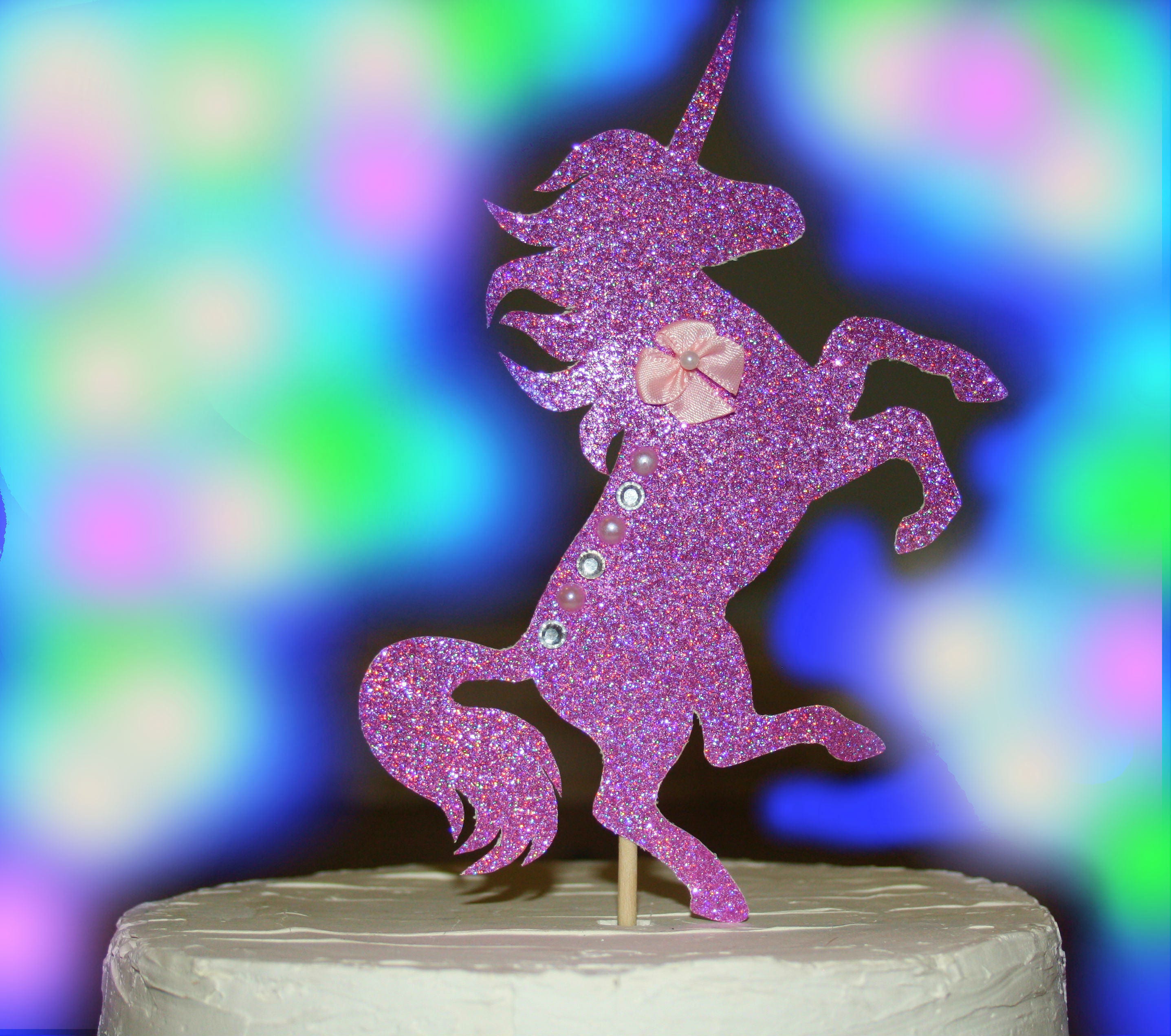 Unicorn Cake Topper Birthday Cake Topper Wedding Cake