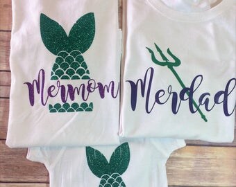 family mermaid shirts