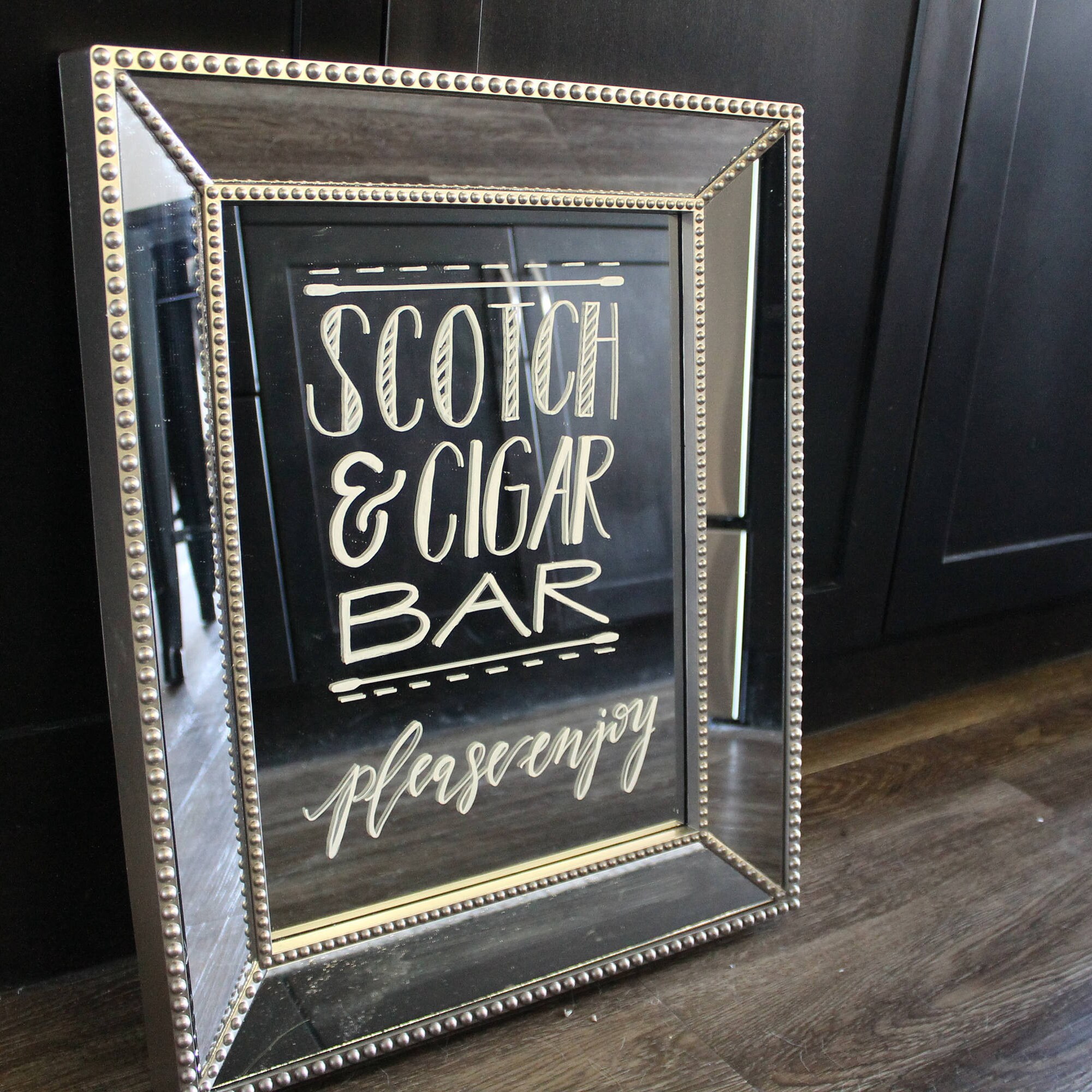 Custom Mirror Sign Medium