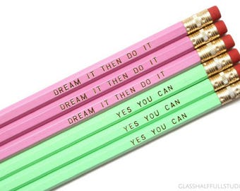 Motivational Pencils Etsy