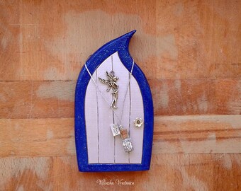 Handmade Fairy Door - Blue Fairy | Wood Fairy Door | Unique Gift