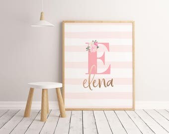 Gold nursery print | Etsy