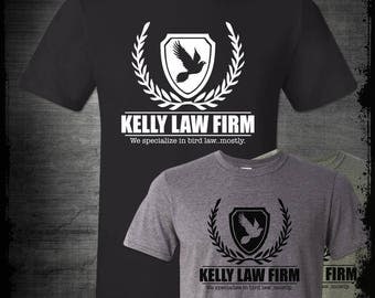 Bird Law Office T-shirt, Always Sunny Philadelphia Lawyering Charlie Kelly Frank Reynolds Funny Paddy's Pub Day Man Comedy Shirt Pop Culture