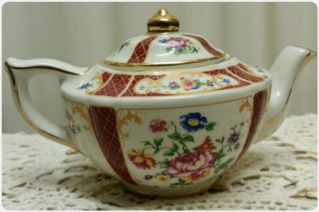 James Sadler Teapot For One Collectors Miniature China Teapot