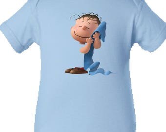 Linus Onesie /Infant Shirt, Charlie Brown, The Peanuts Onesie/Infant Tee