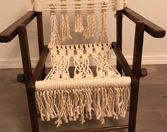 Macrame chair | Etsy