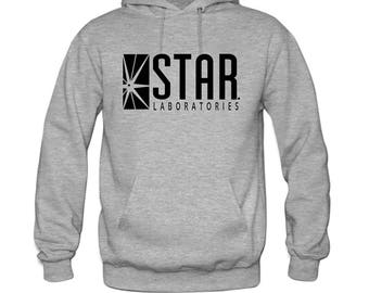 Star Laboratories Star Labs Hoodie Sweatshirt Sweater S.T.A.R Hooded Pullover -Premium Quality- UNISEX -Super Soft - Flash Fans Rejoice!