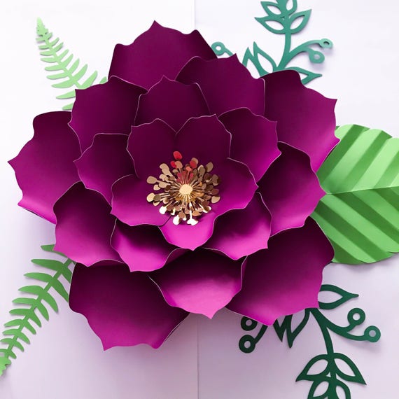Free Free 166 Flower Svg Files Downloadable Free Cricut Paper Flower Template SVG PNG EPS DXF File