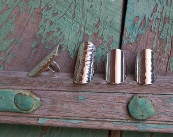 Silver Ring / Bague en Argent martelée ou lisse
