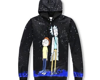 Rick and Morty Hoodie / Rick and Morty Hoodie / Rick and Morty / Casual hoodie / Size S M L XL 2X / FREE Worldwide Shipping